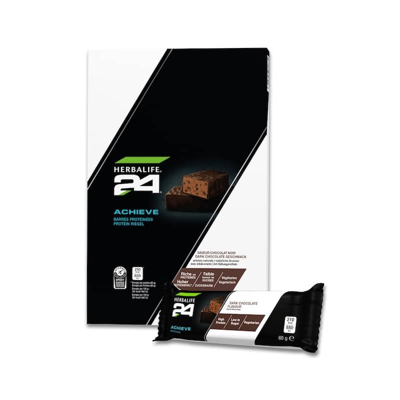 H24 Achieve Protein Riegel Dark Chocolate Geschmack, 6 x 60 g Schokoladengeschmack 8 Herbashopping.eu - H24 Achieve Protein Riegel Dark Chocolate Geschmack