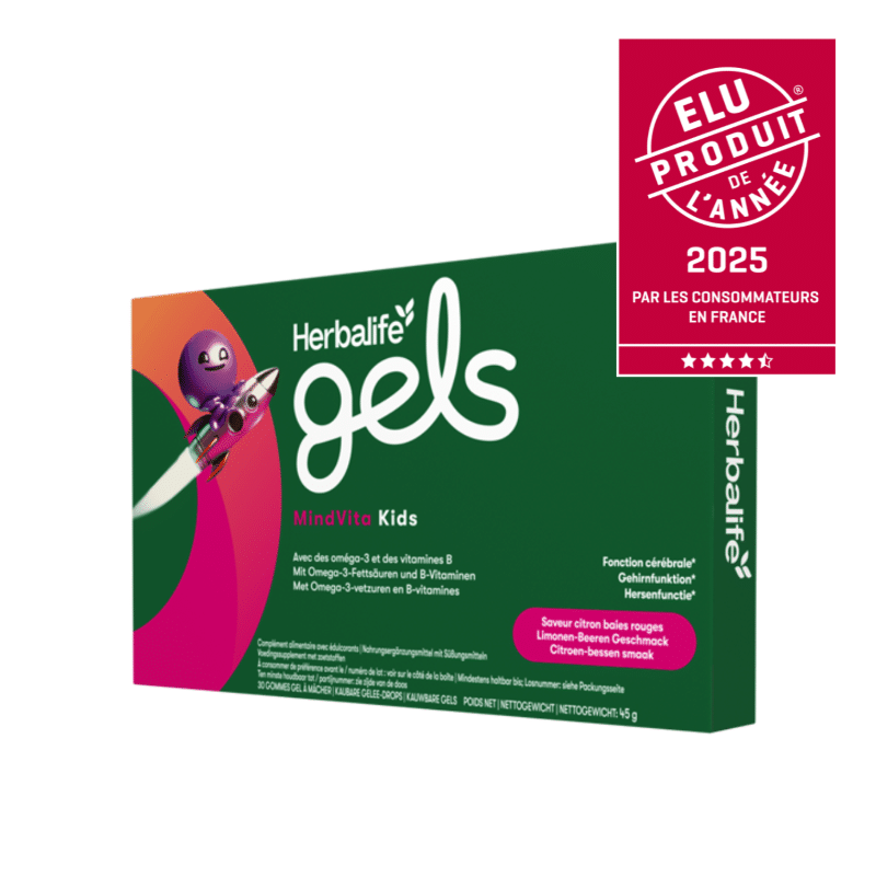 Herbashopping.eu - Herbalife Gels MindVita Kids Saveur Citron baies rouges 30 gommes gel à mâcher