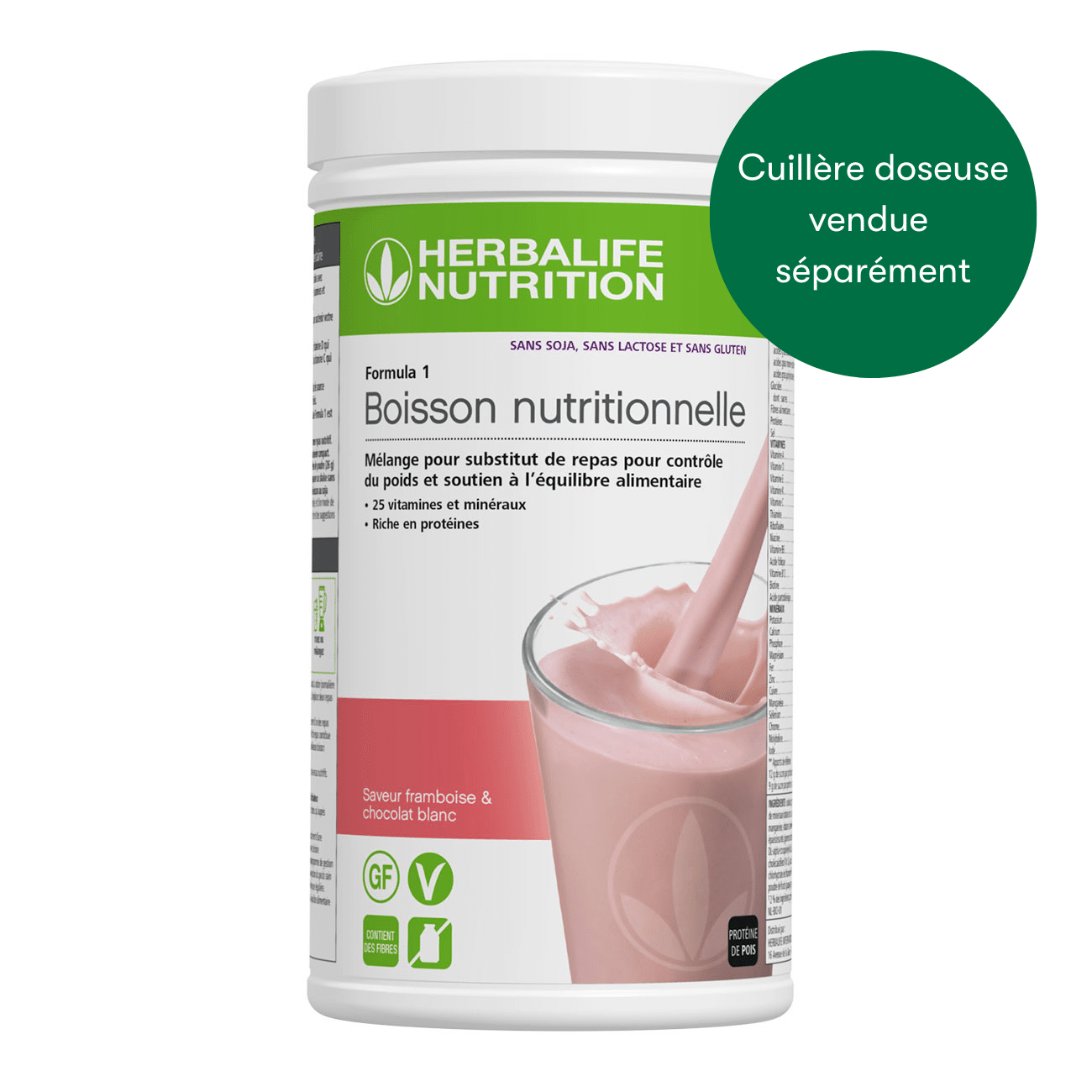 Formula 1 Nouvelle Génération sans soja, sans lactose et sans gluten Framboise & chocolat blanc 500 g 13 Herbashopping.eu - Formula 1 Nouvelle Génération sans soja